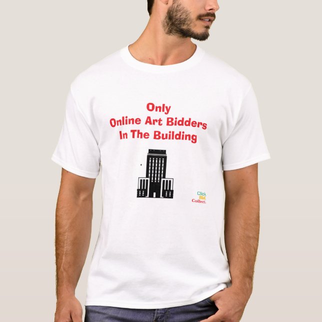 Click, Bid, Collect. Book  T-Shirt (Front)