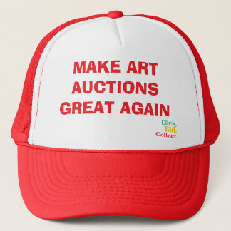 Click, Bid, Collect. Book  Trucker Hat