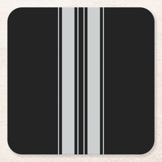 Click Customize to Change Grey to Your Colour Pick Square Paper Coaster (Front)
