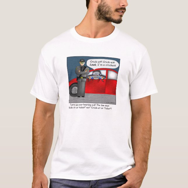 Click It or Ticket Cartoon T-shirt (Front)