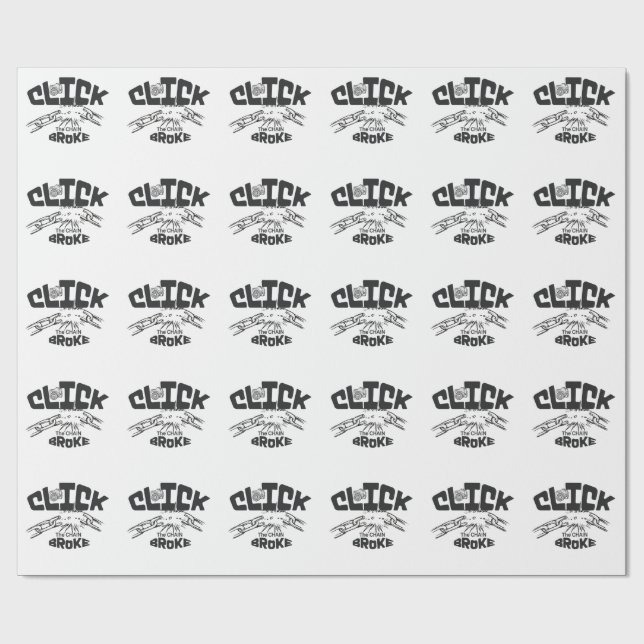 Click the chain broke wrapping paper (Flat)
