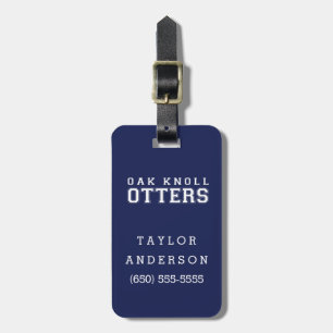 (click to change background colour) Bag Tag