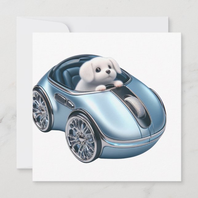 Click & Vroom: Puppy Driver 2. Edition Holiday Card (Front)