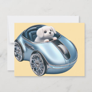 Click & Vroom: Puppy Driver 2. Edition Postcard