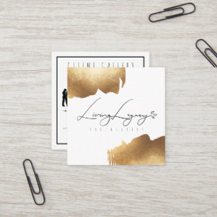 CLIENT ACCESS CARD Gold Brush Minimalist