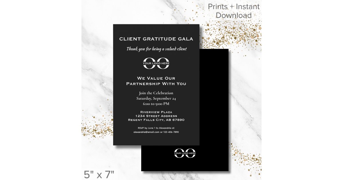 Client Event Invite Client Appreciation Business Event Invitation | Zazzle