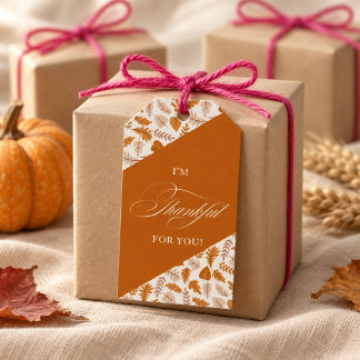 Client Appreciation Thanksgiving | Elegant Autumn Gift Tags