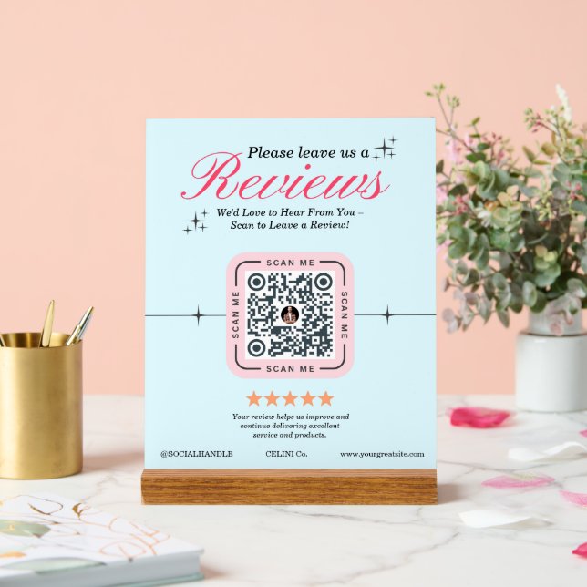 Client - Code QR féminin rose personnalisé (Mariage)