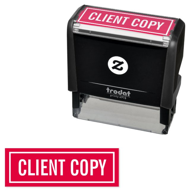 Client Copy Self-inking Stamp (In Situ)