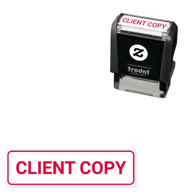 Client Copy Template with Border Self-inking Stamp (In Situ)
