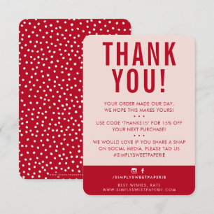 CLIENT MERCI moderne mignon rose rose foncé rouge