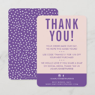 CLIENT MERCI moderne mignon rose rose violet migno