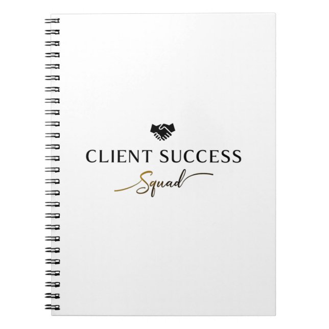 Client Success Squad – Professional Team Notebook (Front)