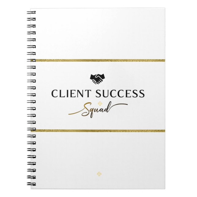 Client Success Squad – Professional Team Notebook (Front)