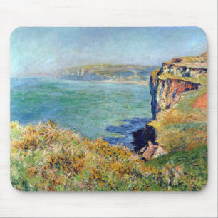Cliff at Grainval by Claude Monet Mouse Pad