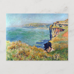 Cliff at Grainval by Claude Monet Postcard