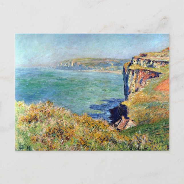 Cliff at Grainval by Claude Monet Postcard (Front)