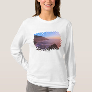 Cliff Coastal View In Oregon at Sunset T-Shirt