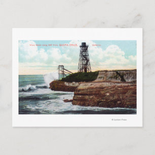 Cliff Drive View of the Wave Motor Postcard