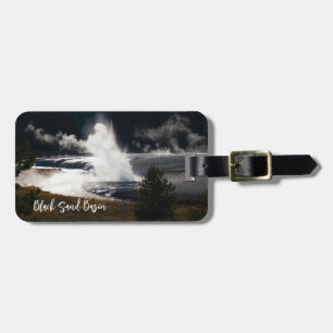 Cliff Geyser Eruption Black Sand Basin Yellowstone Luggage Tag