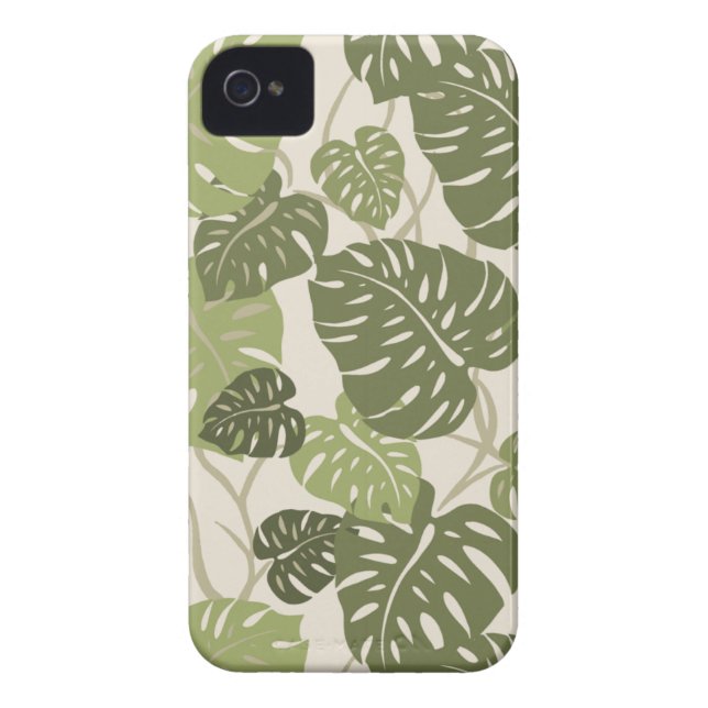 Cliff Hanger Hawaiian Leaf  iPhone 4 Cases (Back)