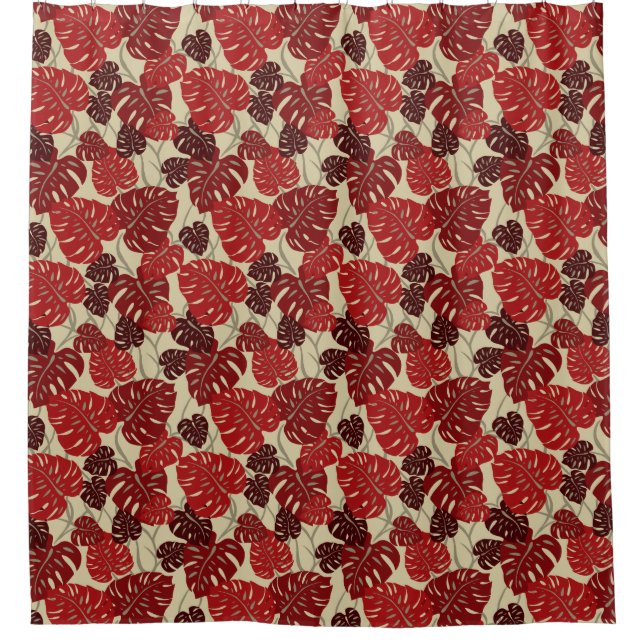 Cliff Hanger Hawaiian Monstera Leaf Aloha Shirt (Front)