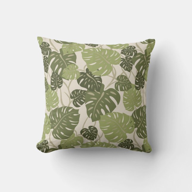 Cliff Hanger Hawaiian Square Decorative Pillows (Front)