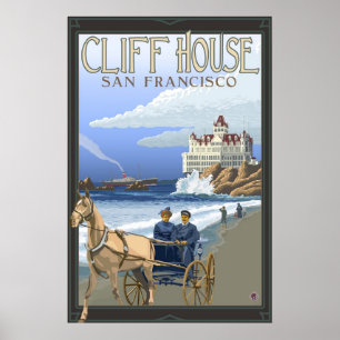 Cliff House - San Francisco, CA Affiche de voyage