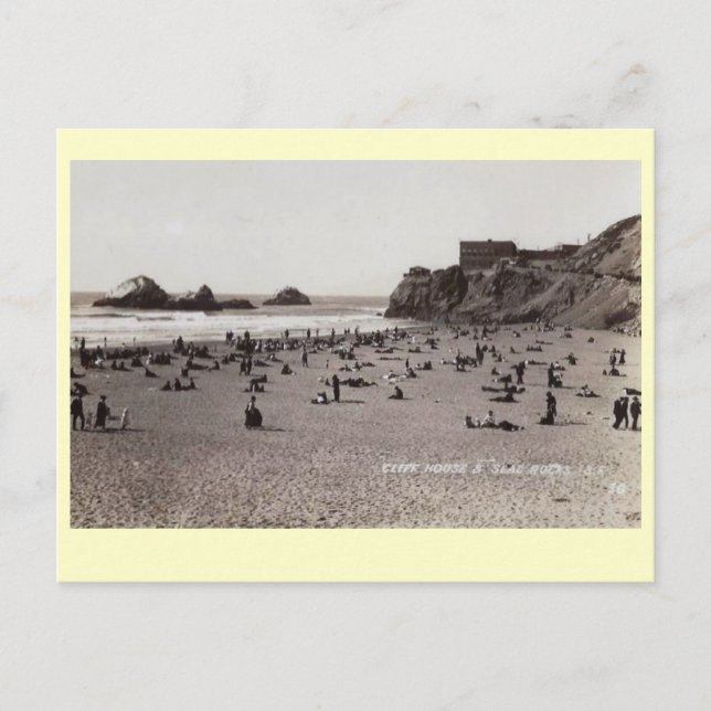 Cliff House Seal Rocks, San Francisco Vintage Postcard (Front)