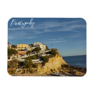 Cliff in Portugal landscape Carvoeiro Magnet