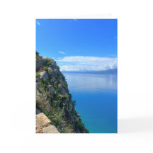 Cliff Overlooking The Sea Nafplion Greece