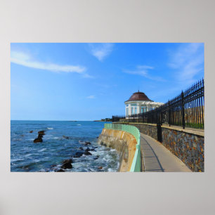 Cliff Walk à Newport - Poster
