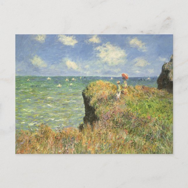 Cliff Walk at Pourville by Claude Monet Postcard (Front)