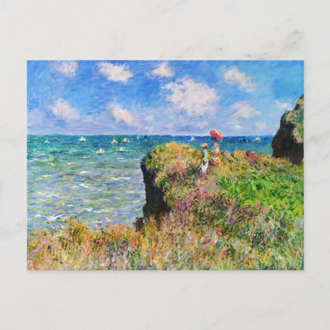 Cliff Walk at Pourville by Claude Monet Postcard (Front)