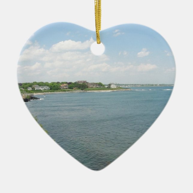 Cliff Walk Newport Rhode Island Ceramic Ornament (Front)