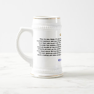 CLIFFISM!!! BEER STEIN