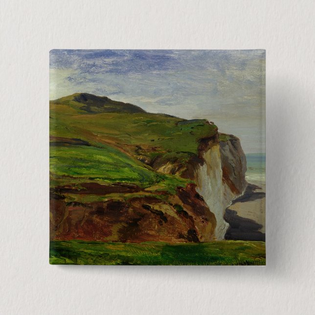 Cliffs 2 Inch Square Button (Front)