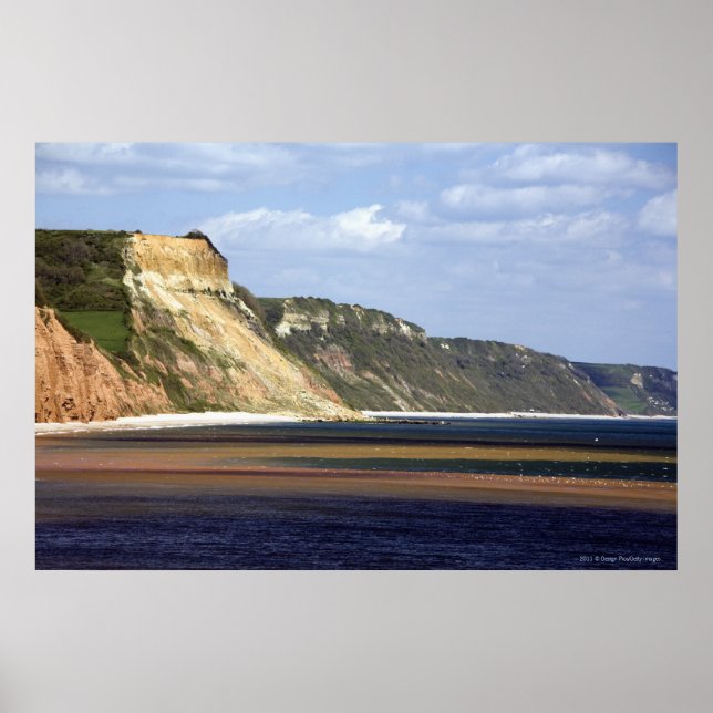 Cliffs Along Jurassic Coast Poster (Front)