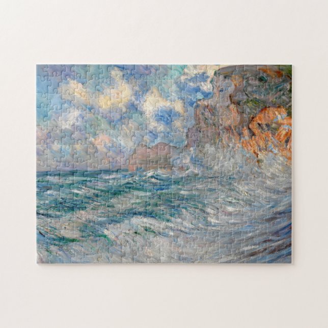 Cliffs at Etretat | Lilla Cabot Perry Jigsaw Puzzle (Horizontal)