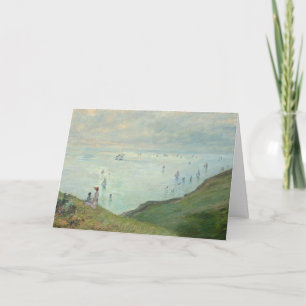 Cliffs at Pourville   Claude Monet Card
