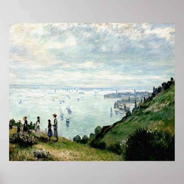 Cliffs at Pourville Poster (Front)