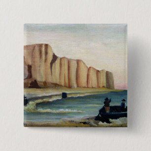 Cliffs, c.1897 2 inch square button