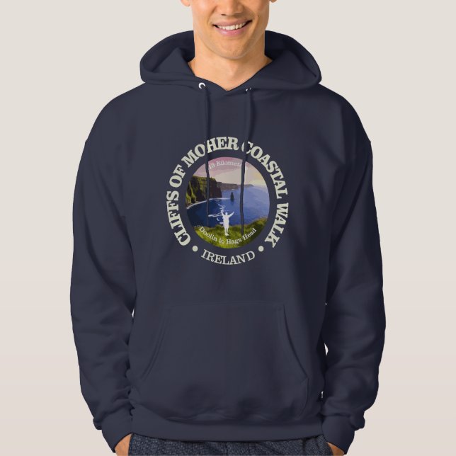 Cliffs of Moher Coastal Walk (rd) Hoodie (Front)