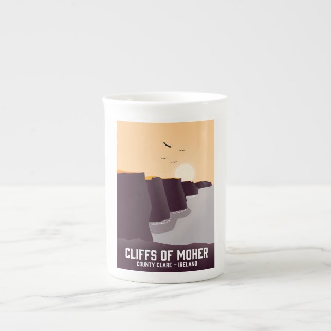 Cliffs of Moher County Clare, Ireland. Bone China Mug (Front)