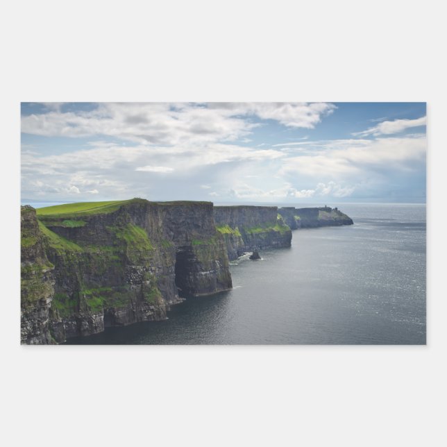 Cliffs of Moher in Ireland rectangular sticker (Front)