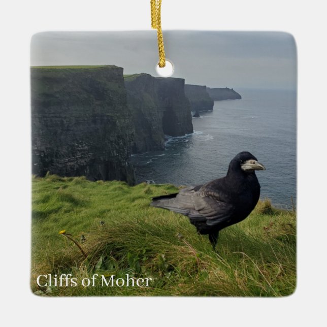Cliffs of Moher, Ireland Christmas Ornament Rook (Front)