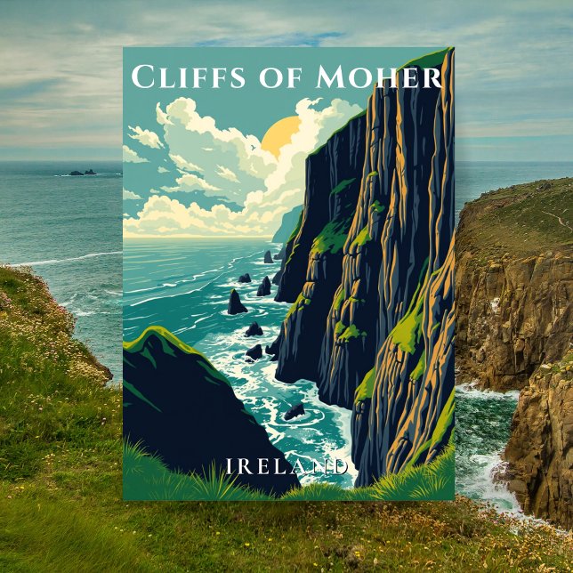 Cliffs of Moher Ireland Coastal  Postcard (Cliffs of Moher Ireland Coastal Postcard
)