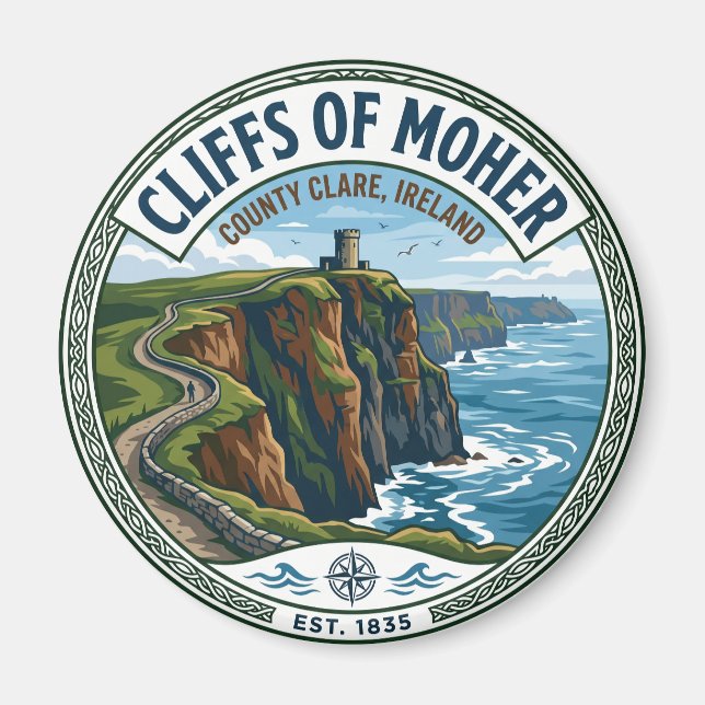 Cliffs of Moher Ireland Magnet (Front)
