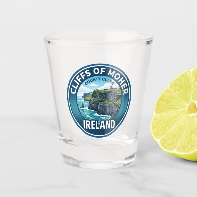 Cliffs of Moher Ireland Shot Glass (Front)