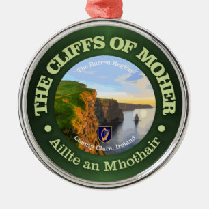 Cliffs of Moher Metal Ornament